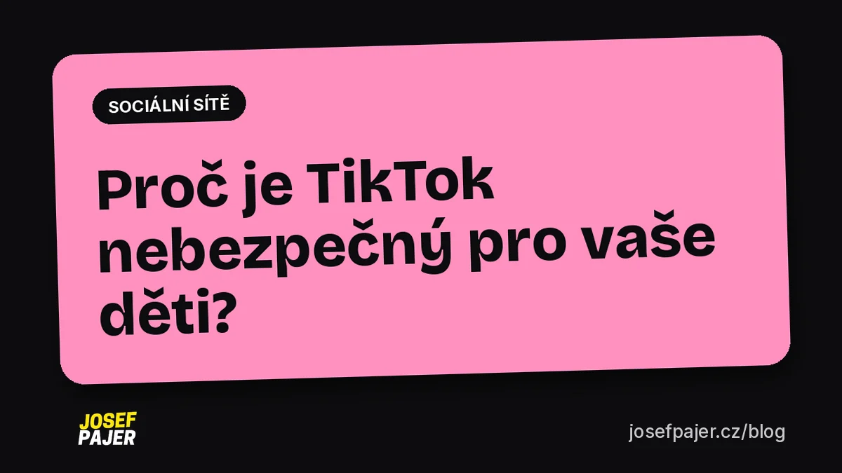 Proč je TikTok nebezpečný pro vaše děti?