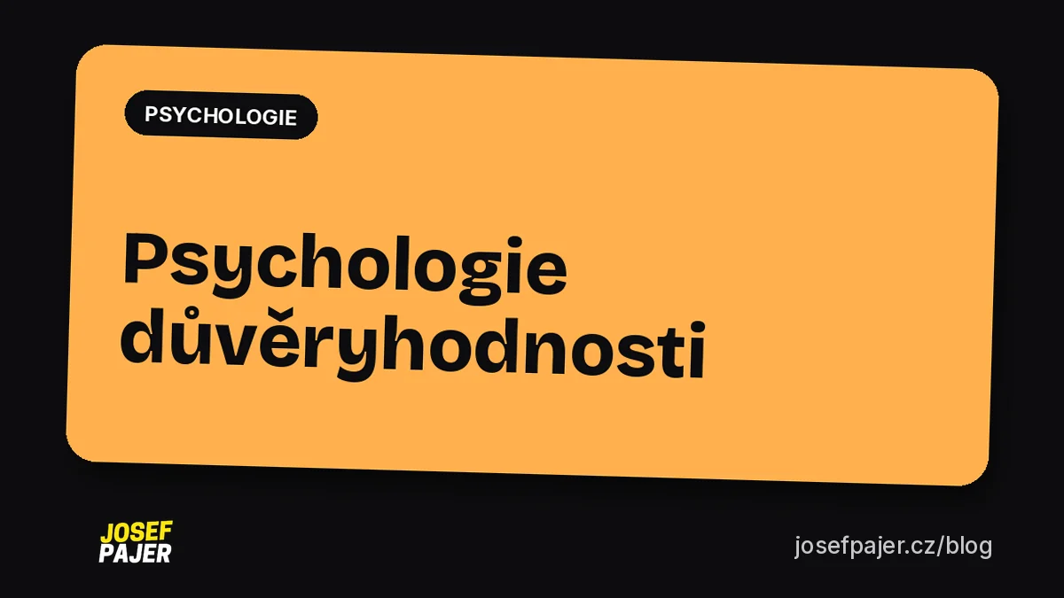 Psychologie důvěryhodnosti