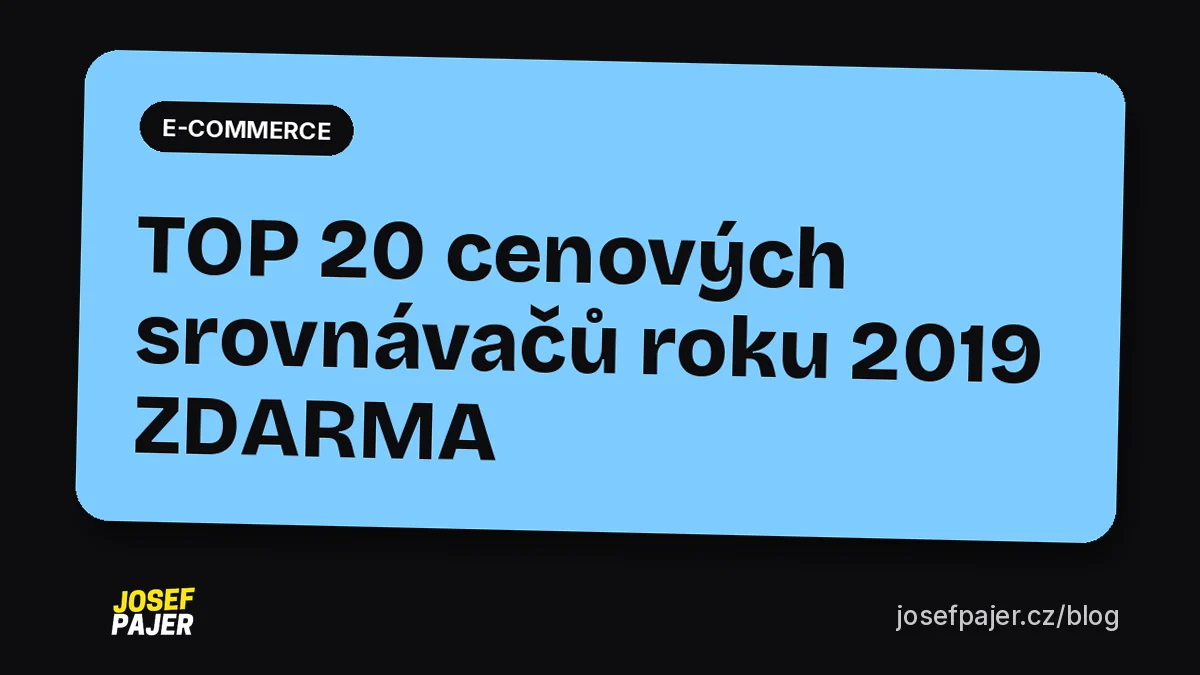 TOP 20 cenových srovnávačů roku 2019 ZDARMA