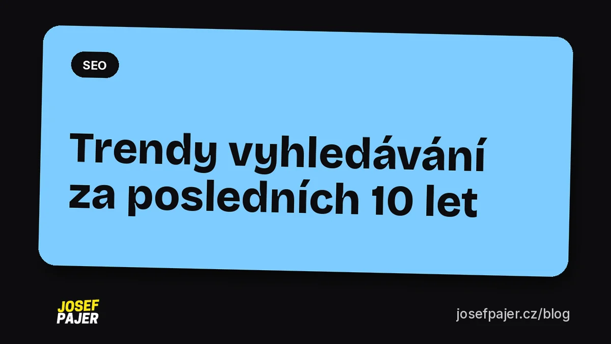 Trendy vyhledávání za posledních 10 let